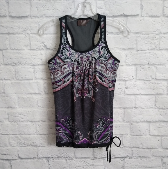 Athleta Printed Tinker Yoga  Workout Tank - Picture 1 of 6